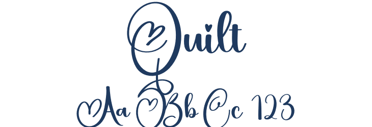 Quilt Font Preview