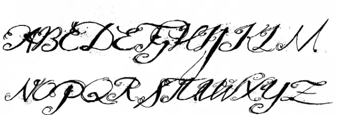 Quilted Butterfly Italic Fonte MAIÚSCULAS