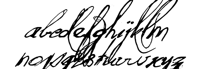 Quilted Butterfly Italic Font LOWERCASE