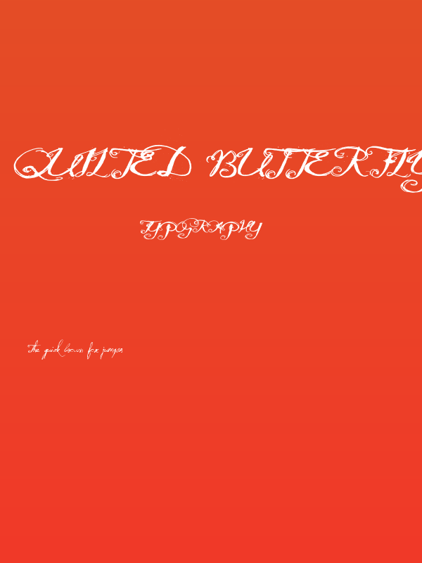 Quilted Butterfly Poster