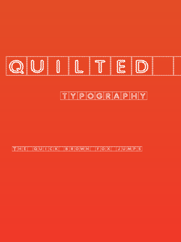 Quilted Indian Poster