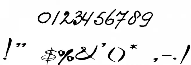 QuiltedButterfly Font OTHER CHARS