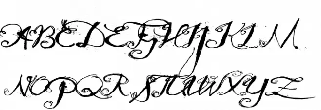 QuiltedButterfly Font Litere mari