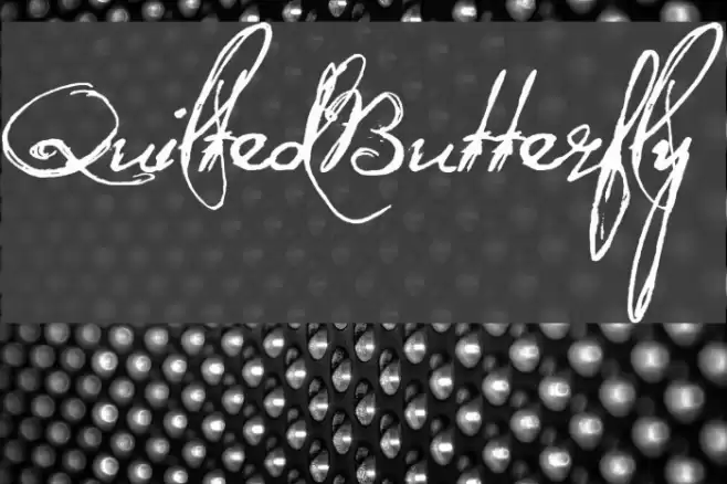 QuiltedButterfly Font examples