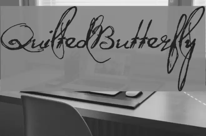 QuiltedButterfly Font examples