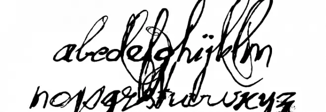 QuiltedButterfly Schriftart Kleinbuchstaben