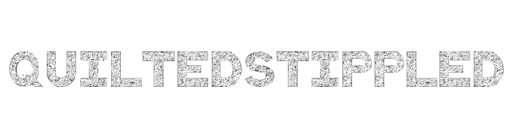 QuiltedStippled  フリーフォントのダウンロード