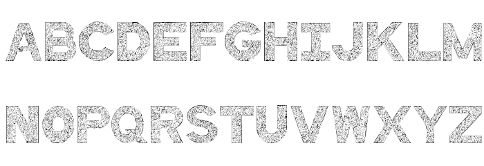 QuiltedStippled Font LOWERCASE