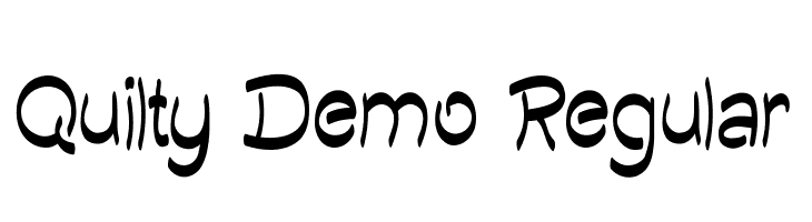 Quilty Demo Regular  नि: शुल्क फ़ॉन्ट्स डाउनलोड