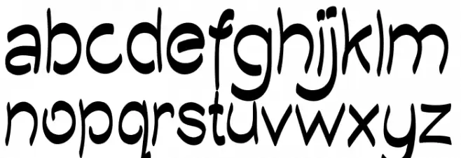 Quilty Demo Regular फ़ॉन्ट लोअरकेस