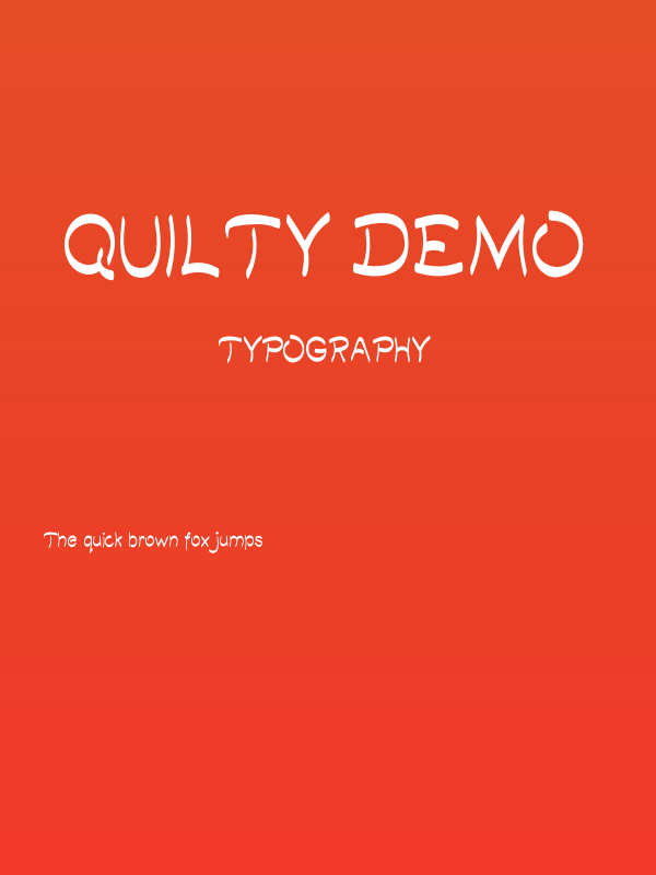 Quilty Demo Poster