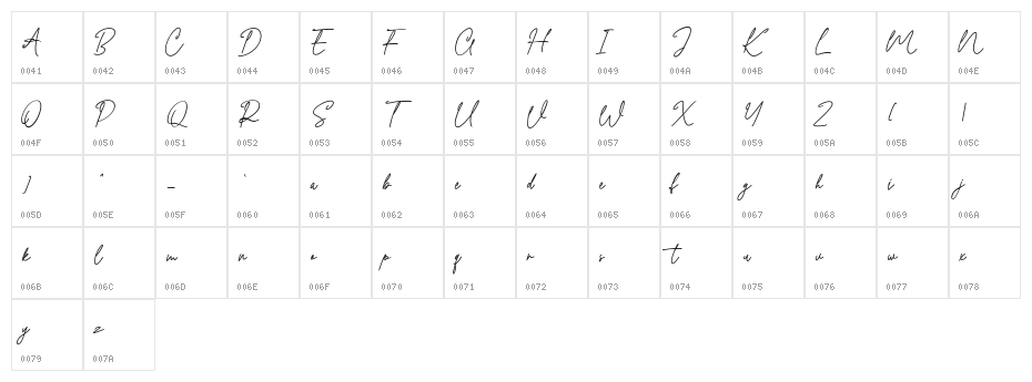 Quiltyks Free Regular Character Map