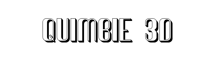 Quimbie 3D Font