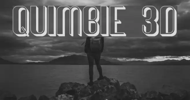 Quimbie 3D Font examples