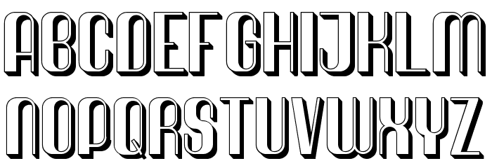 Quimbie 3D Font LOWERCASE