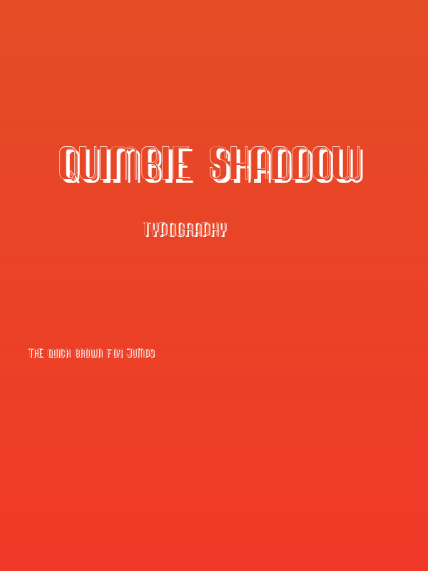 Quimbie Shaddow Poster
