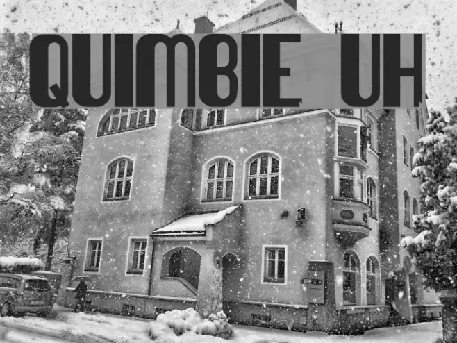 Quimbie UH Font examples