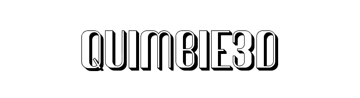 Quimbie3D Font
