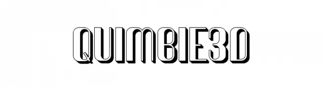 Quimbie3D  नि: शुल्क फ़ॉन्ट्स डाउनलोड