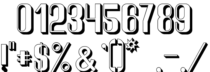 Quimbie3D Font OTHER CHARS