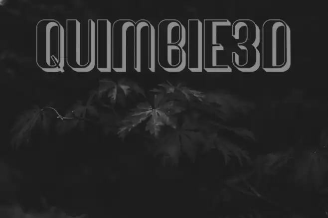 Quimbie3D Font examples