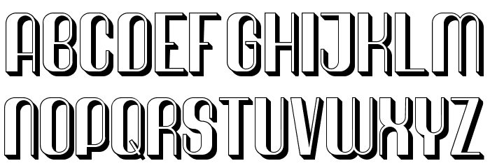 Quimbie3D Font LOWERCASE