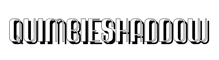 QuimbieShaddow  Free Fonts Download