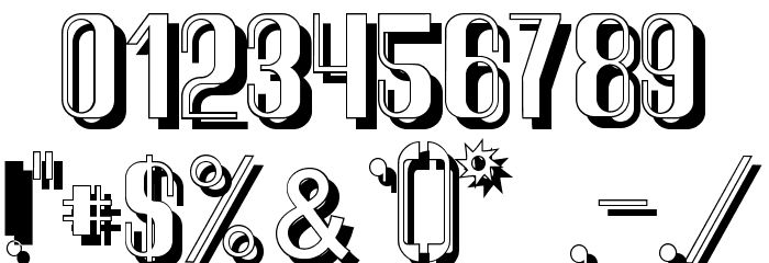 QuimbieShaddow Font OTHER CHARS