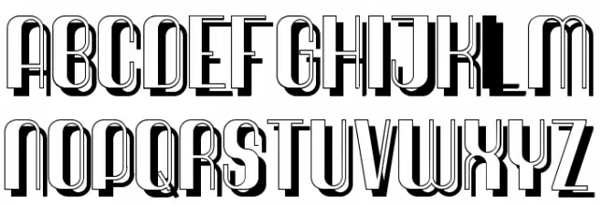 QuimbieShaddow Font Litere mari