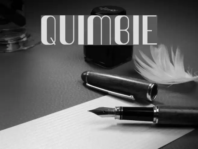 Quimbie Font examples