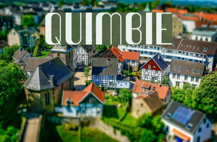 Quimbie Font examples