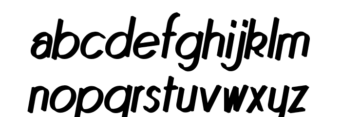 Quincaille Italique Font LOWERCASE