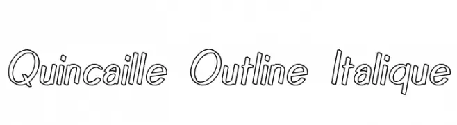 Quincaille Outline Italique 