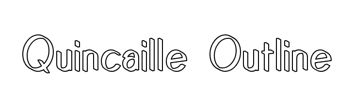 Quincaille Outline  les polices de caractères gratuit tlcharger