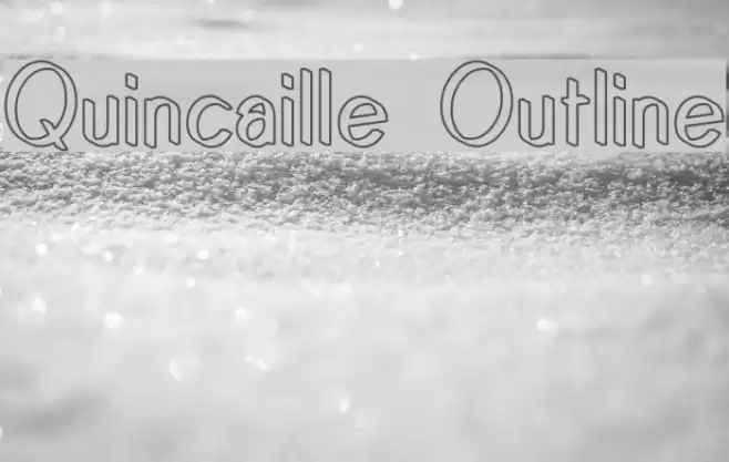 Quincaille Outline Font examples