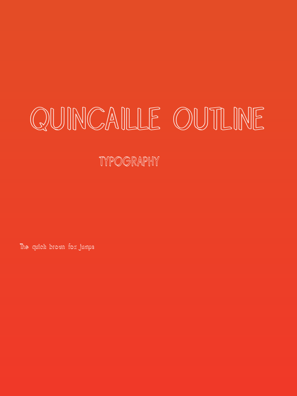 Quincaille Outline Poster