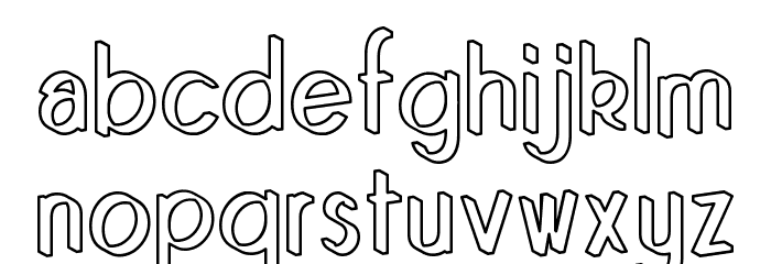 Quincaille Outline Font LOWERCASE