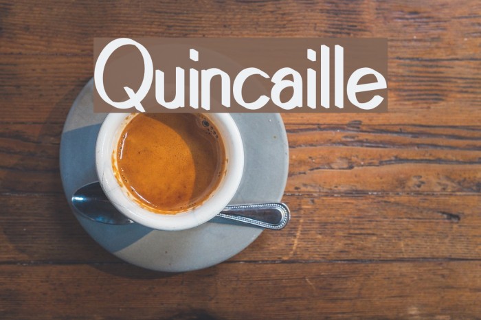 Quincaille Font examples