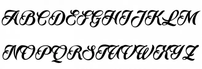 Quincho Script PERSONAL USE Polices MAJUSCULES