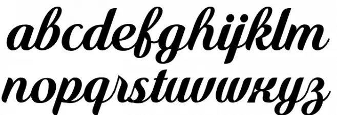 Quincho Script PERSONAL USE 字体 小写