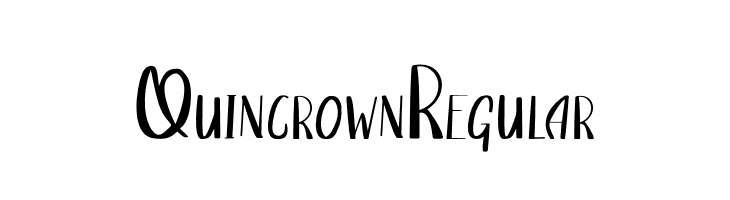 QuincrownRegular  Скачать бесплатные шрифты