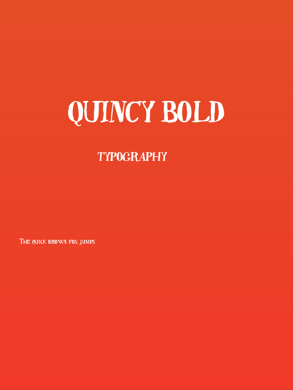 Quincy Bold Poster
