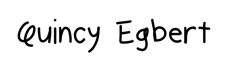 Quincy Egbert  नि: शुल्क फ़ॉन्ट्स डाउनलोड