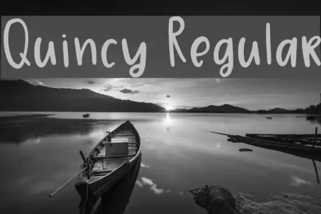 Quincy Regular Font examples