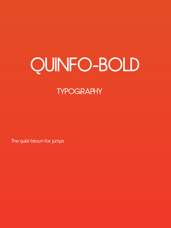 Quinfo-Bold Poster
