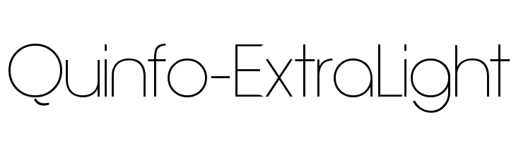 Quinfo-ExtraLight Font
