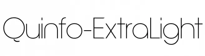 Quinfo-ExtraLight  Frei Schriftart Herunterladen
