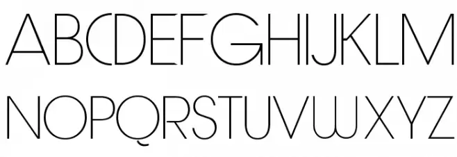 Quinfo-ExtraLight Шрифта ВЕРХНИЙ