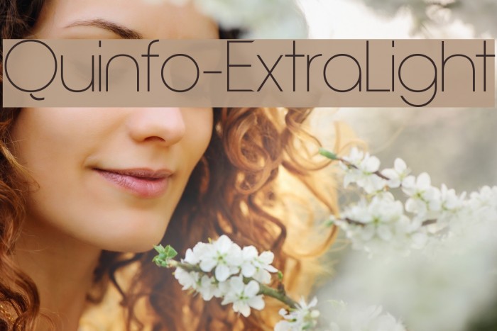 Quinfo-ExtraLight Font examples