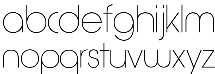 Quinfo-ExtraLight Font LOWERCASE